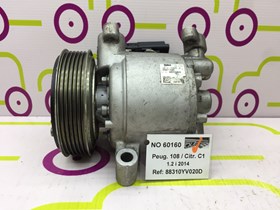 Compressor de AC Peugeot 108 1.2 80Cv de 2014 - Ref OEM :  88310YV020D